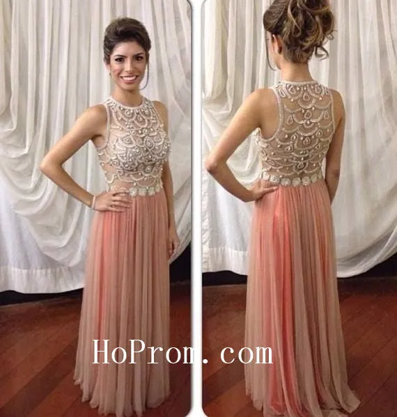 See Through Prom Dresses,Chiffon Prom Dress, Evening Dresses