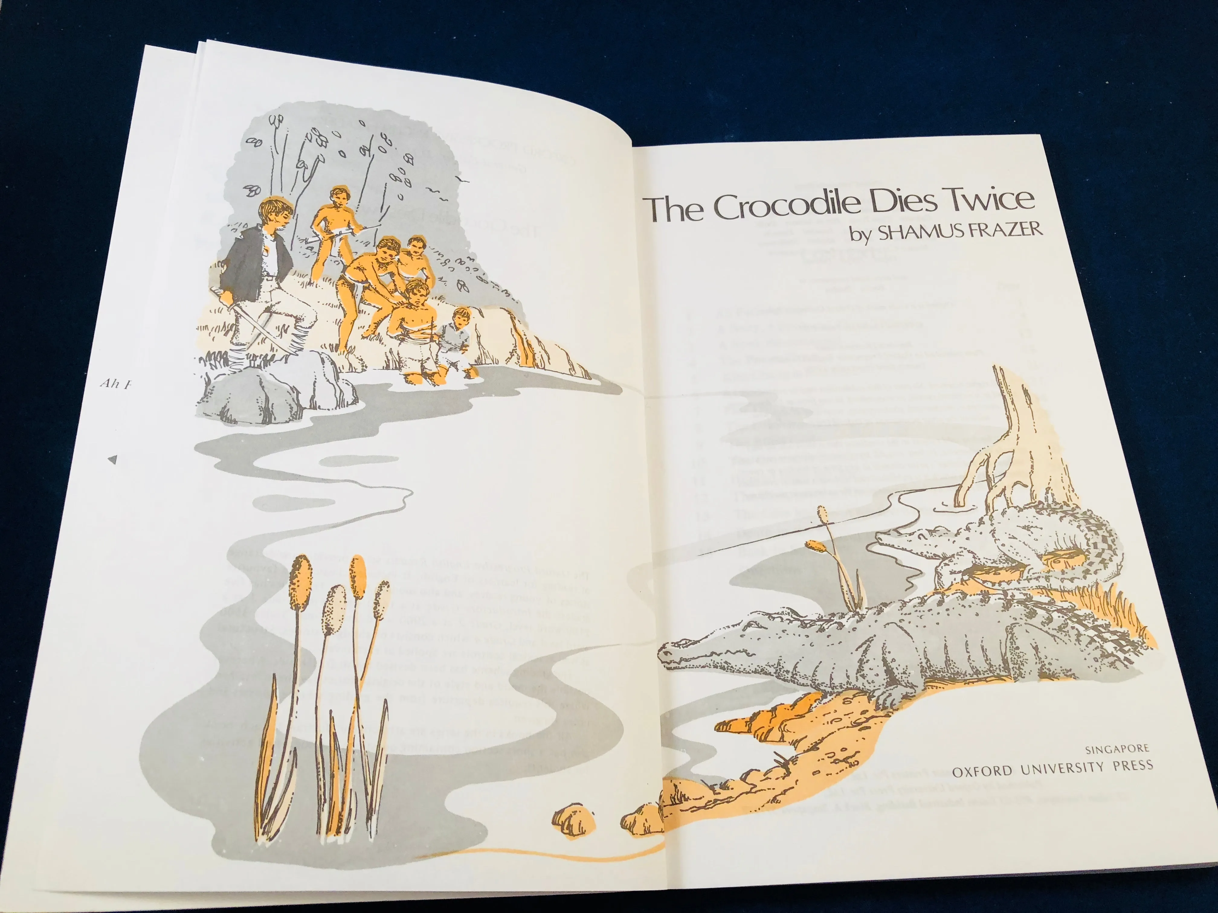 Shamus Frazer - The Crocodile Dies Twice, Oxford, 1998, Inscribed, Paperback