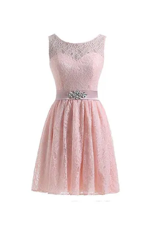 Short Lace Tulle Prom Dresses Homecoming Dresses Party Dresses  TR0014