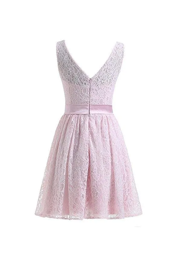 Short Lace Tulle Prom Dresses Homecoming Dresses Party Dresses  TR0014
