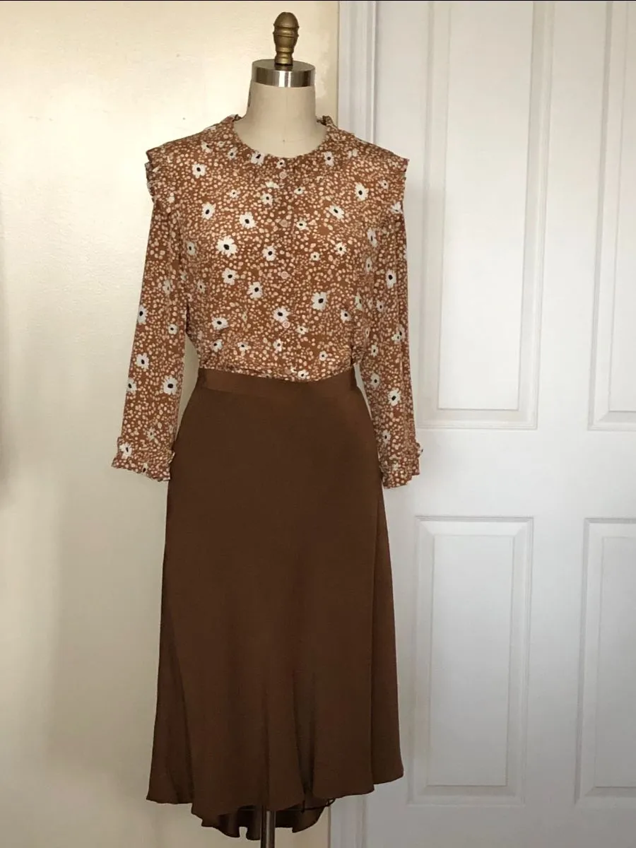 Silk Luxe Limited Edition Blouse with Mini Ruffle Detail ( Style# K101)