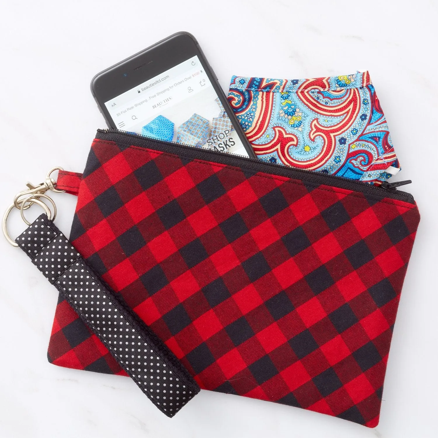 Silk Wristlet - Far Out