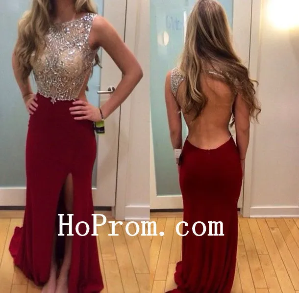 Sleeveless Prom Dress,Open Back Prom Dresses,Evening Dress