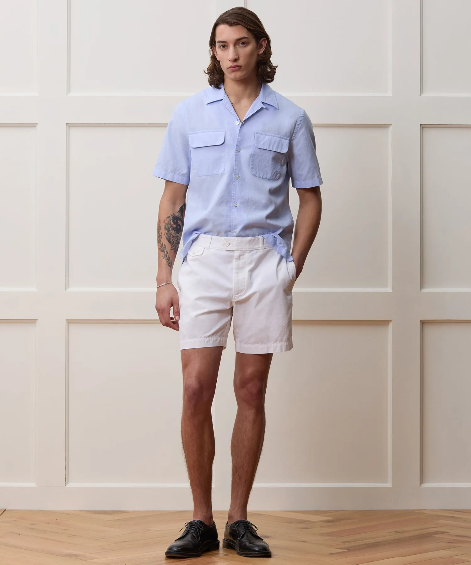 Slim Fit Micro Oxford Shirt