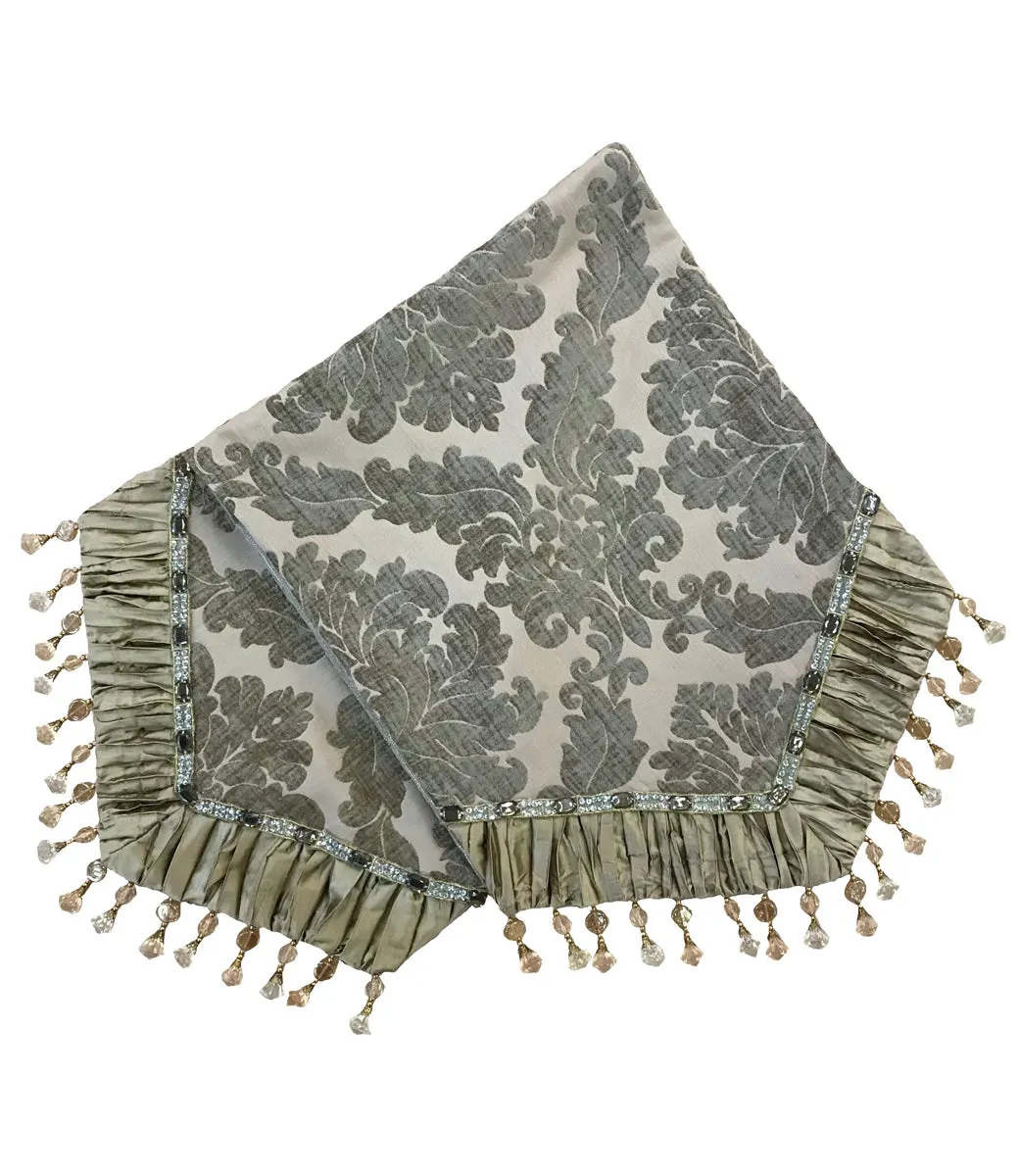 Small Luxury Table Runner Venetian Damask