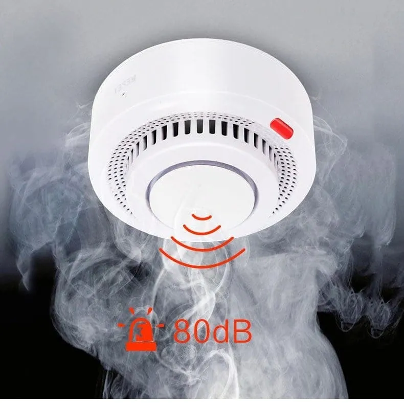 Smart Wi-Fi Photoelectric Smoke Alarm with Remote Alerts & Fire Protection