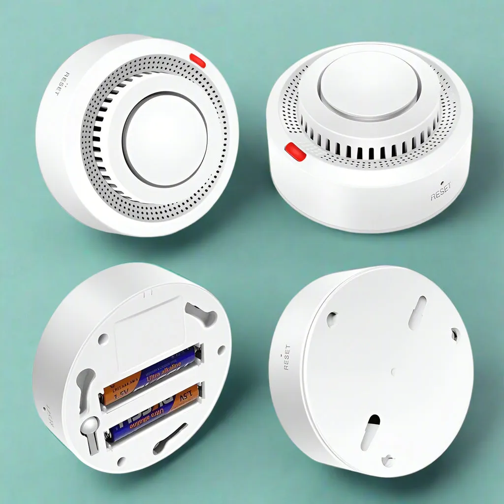 Smart Wi-Fi Photoelectric Smoke Alarm with Remote Alerts & Fire Protection