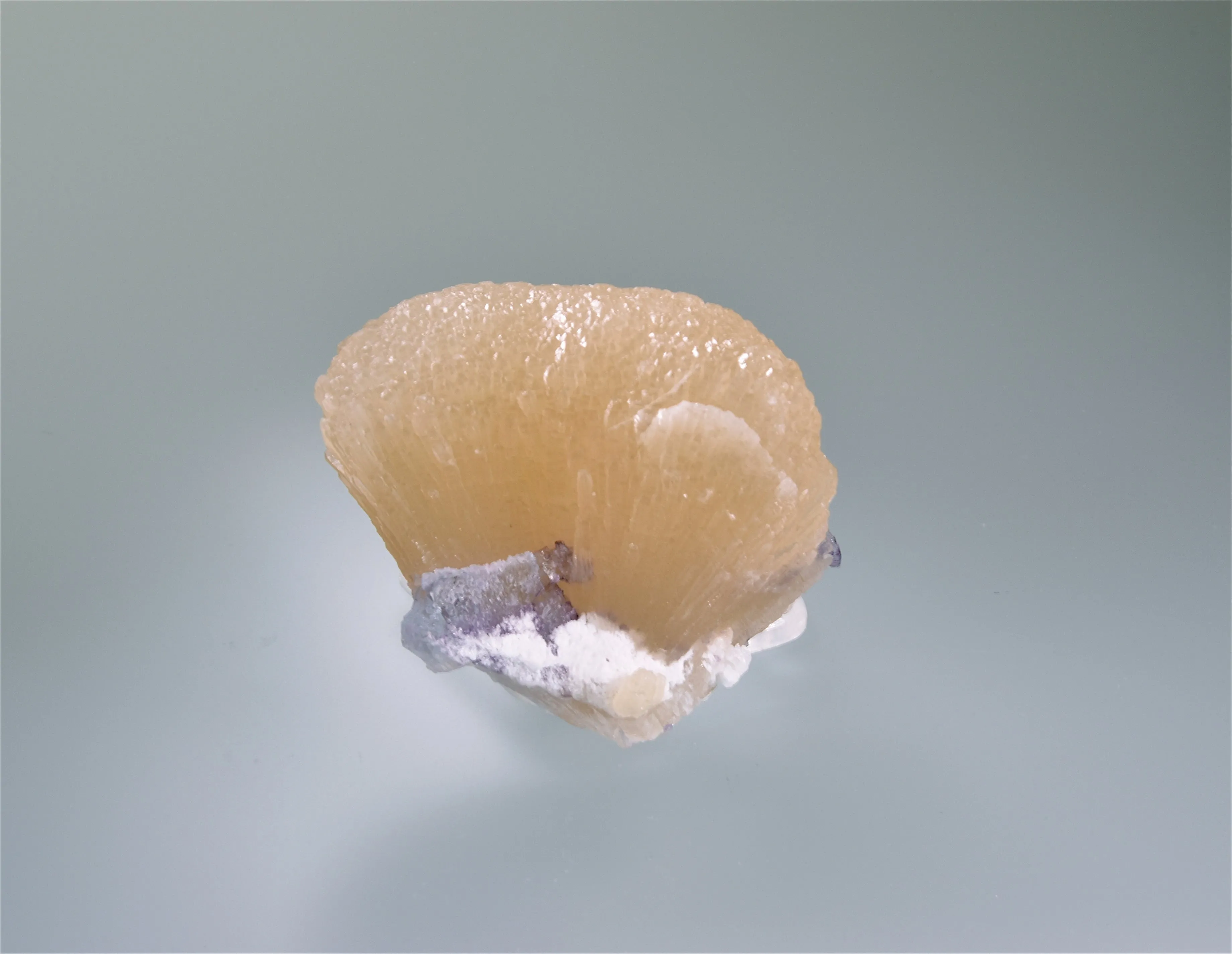 SOLD Witherite with Fluorite and Barite, Bethel Level, Minerva #1 Mine, Minerva Oil Company, Cave-in-Rock District, Southern Illinois, Mined c. 1960's, H. R. McBroom Collection to Ray Thompson Collection, Miniature 3.5 x 5.0 x 6.3 cm, $300. Online 8/21