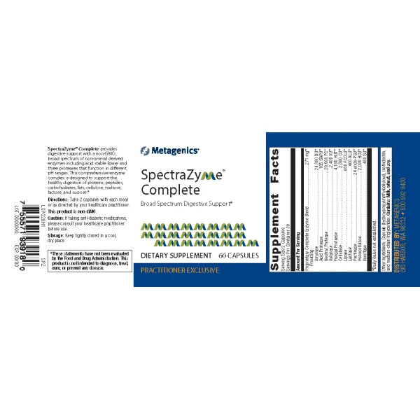 SpectraZyme® Complete <br>Broad Spectrum Digestive Support*