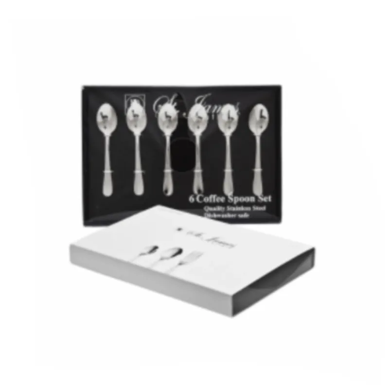 St. James Cutlery Oxford 6 Piece Coffee Spoons in Gift Box