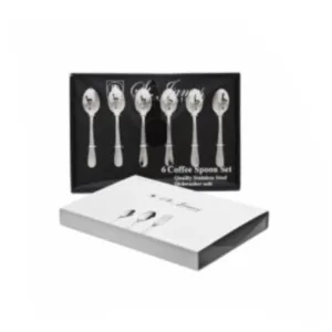 St. James Cutlery Oxford 6 Piece Coffee Spoons in Gift Box