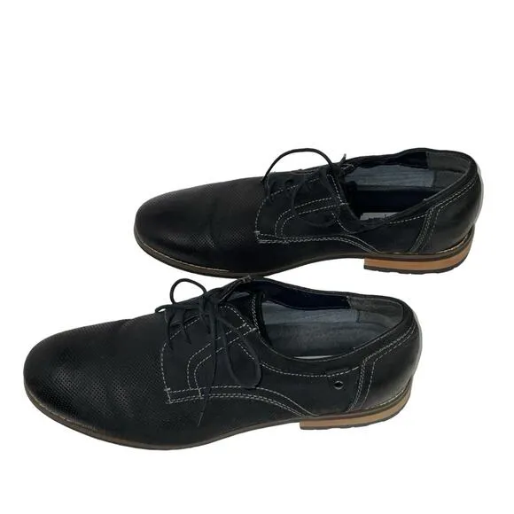 Steve Madden Men's Cherp Oxford, Black Nubuck, 11M US