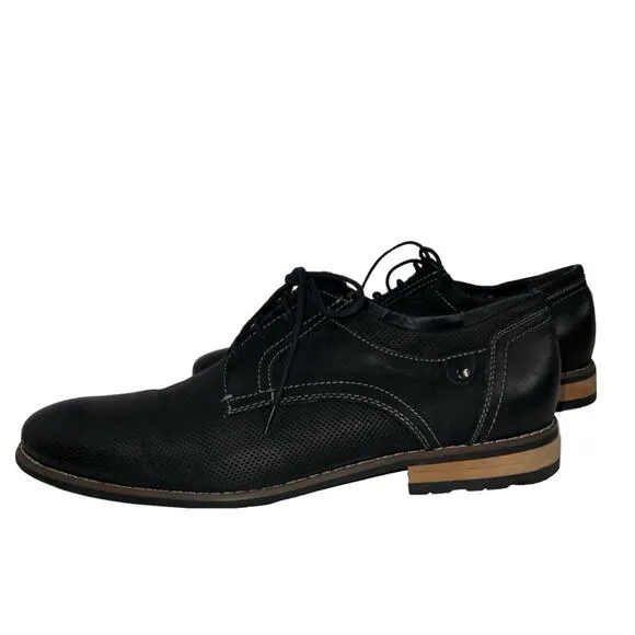 Steve Madden Men's Cherp Oxford, Black Nubuck, 11M US