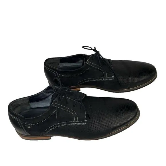 Steve Madden Men's Cherp Oxford, Black Nubuck, 11M US