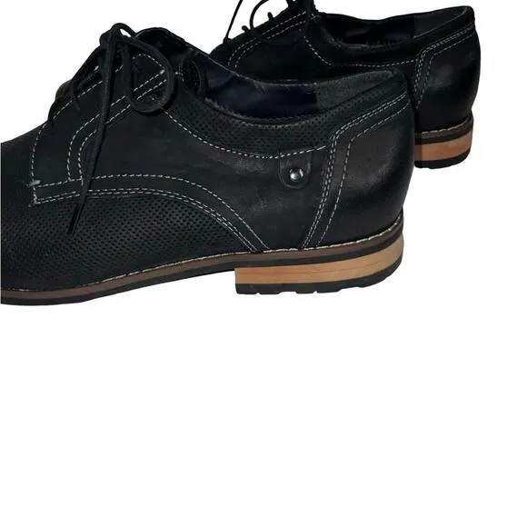 Steve Madden Men's Cherp Oxford, Black Nubuck, 11M US