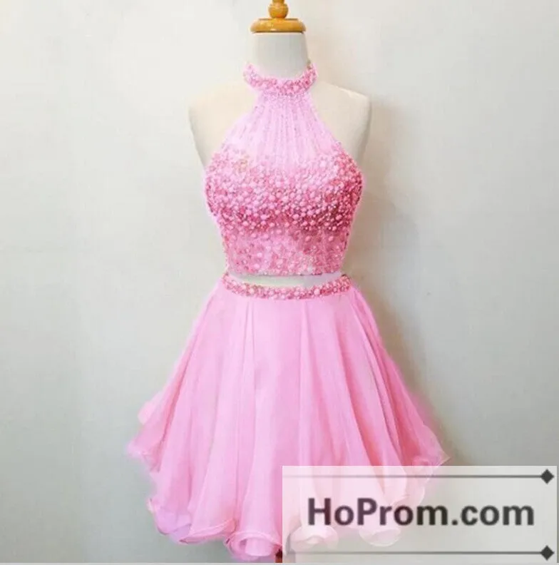 Stunning Two Piece Short Prom Dresses Homecoming Dresses