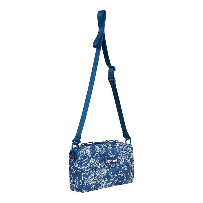 Supreme Puffer Side Bag- Blue Paisley
