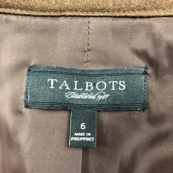Talbots Woman Blazer Jacket Career Wool Size 6