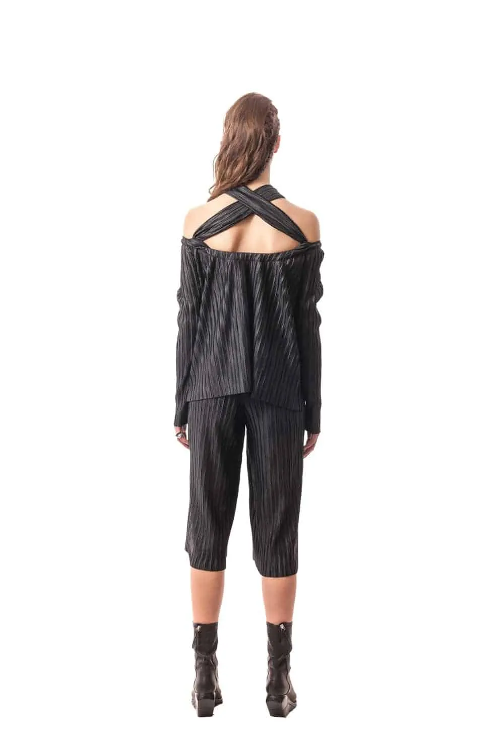Taormina Pleated Convertible Halter Top