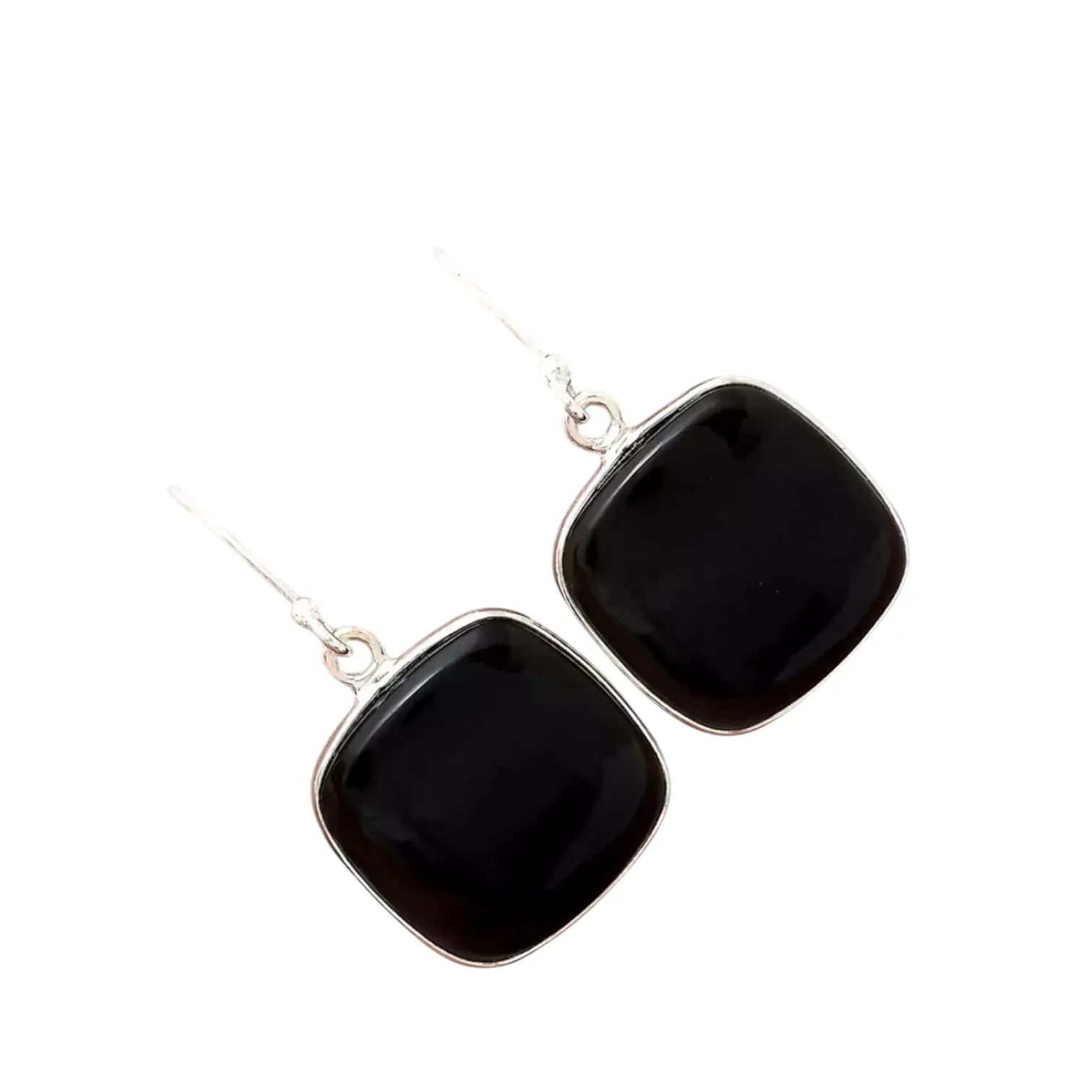 Tektite Solid 925 Sterling Silver Earrings
