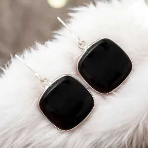 Tektite Solid 925 Sterling Silver Earrings