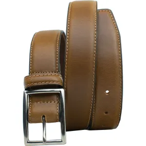 The Entrepreneur Titanium Tan Leather Belt by Nickel Smart®