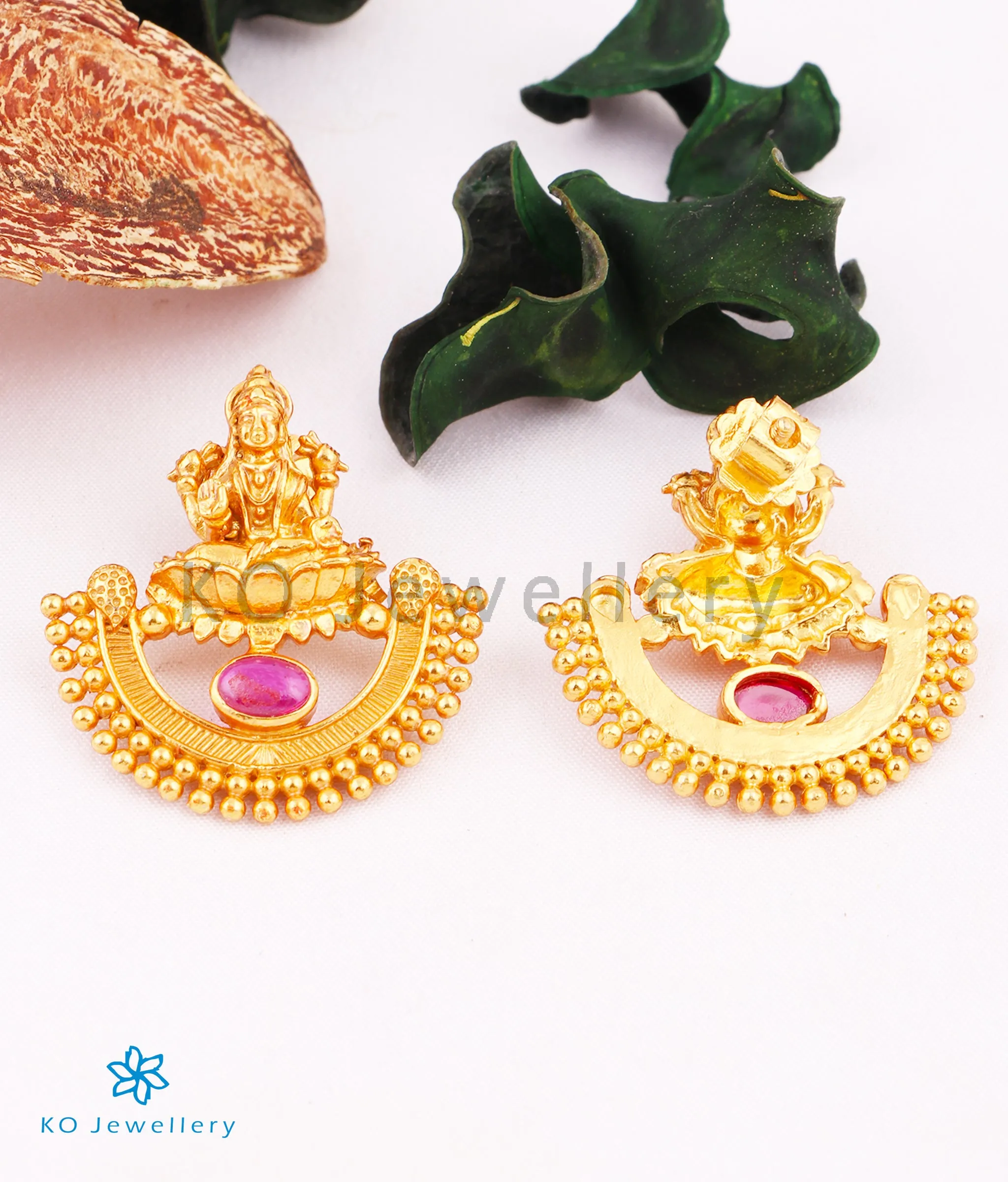 The Kaashvi Silver Lakshmi Earrings