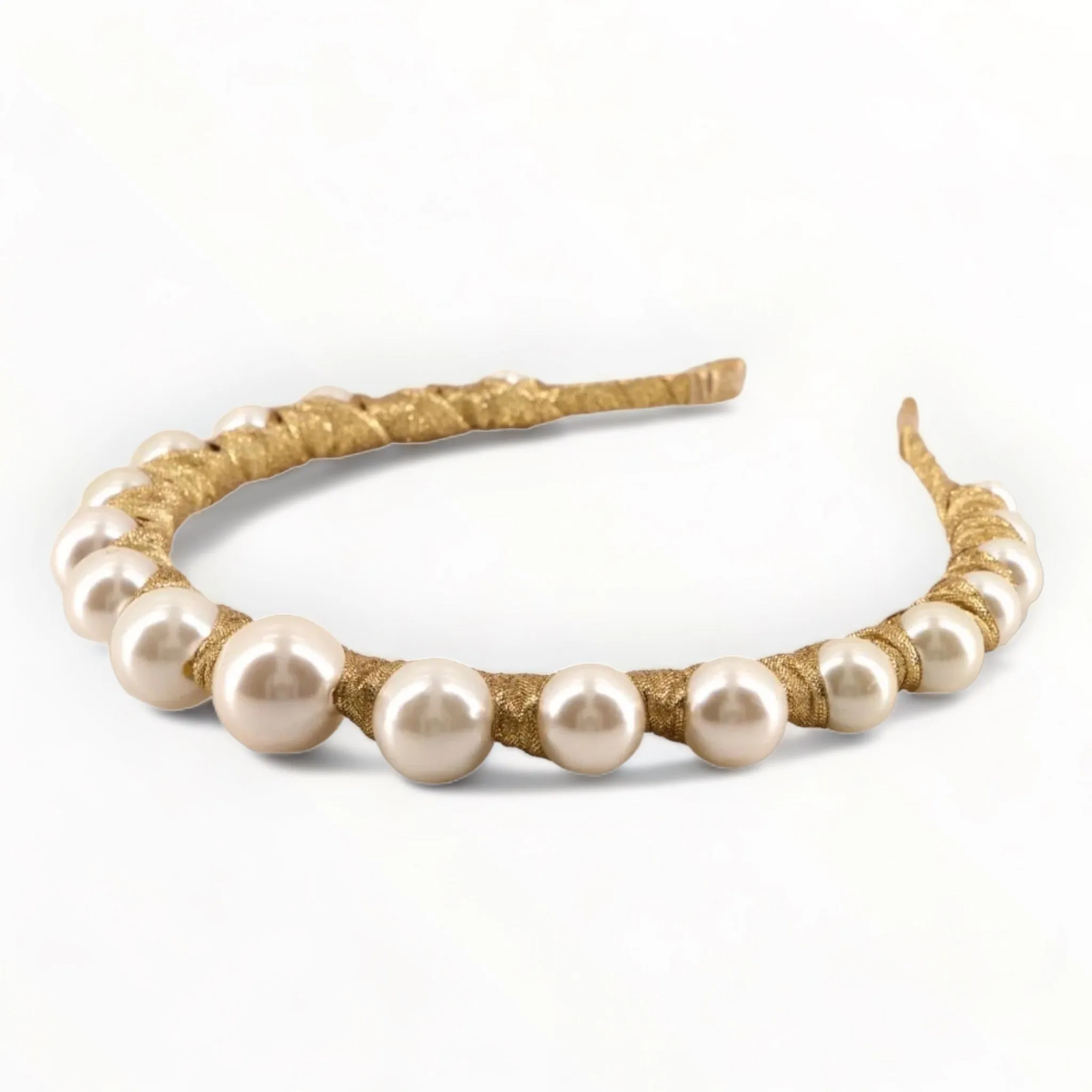 The Luxury Vida Pearl Crown Headband
