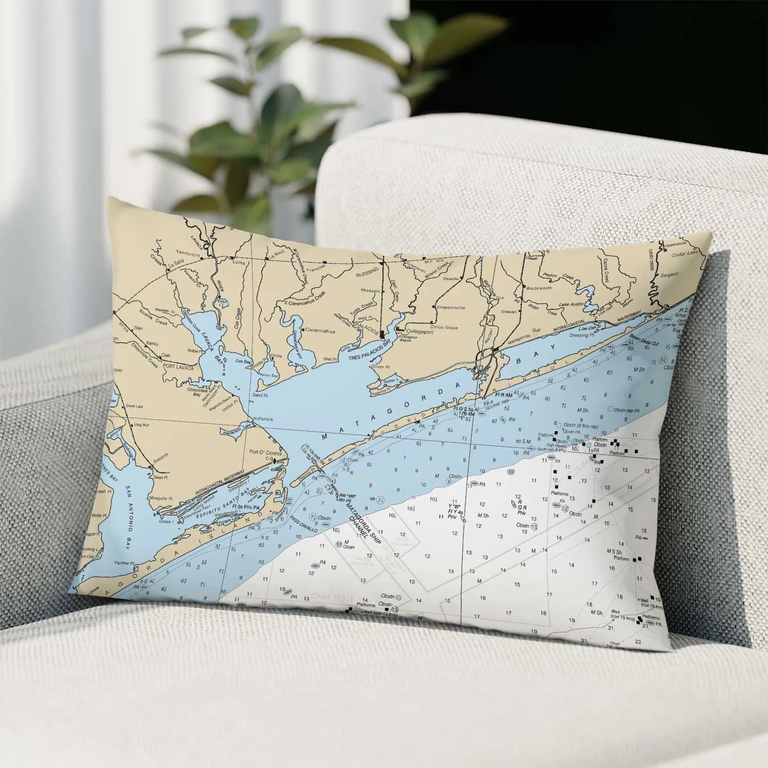 The Matagorda Bay Rectangle Pillow Cover