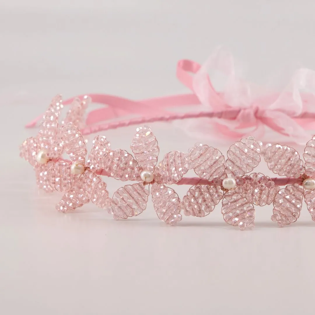 The Parisa Crystal Luxury Flower Hair Garland