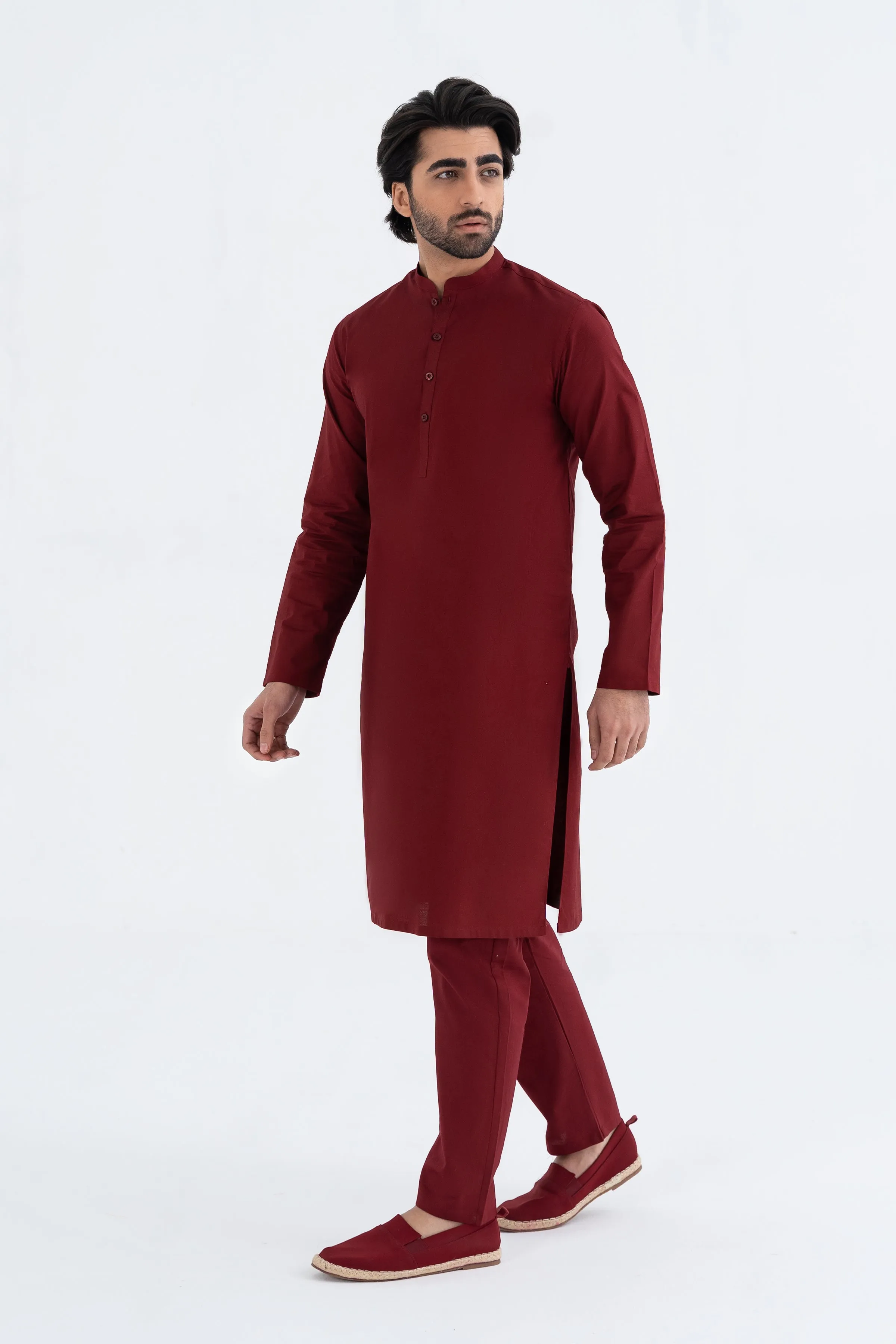 Traditional Maroon Kurta