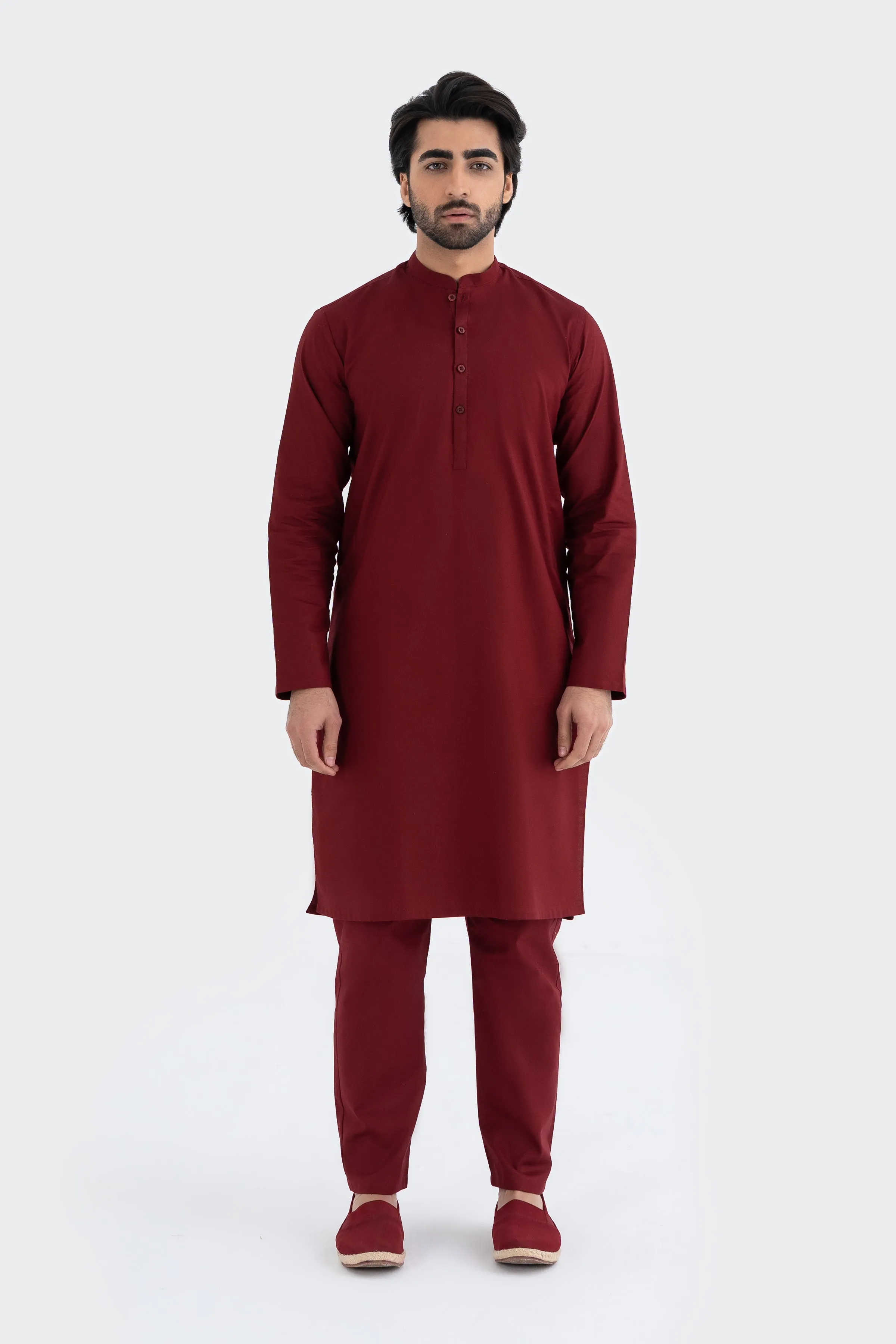 Traditional Maroon Kurta