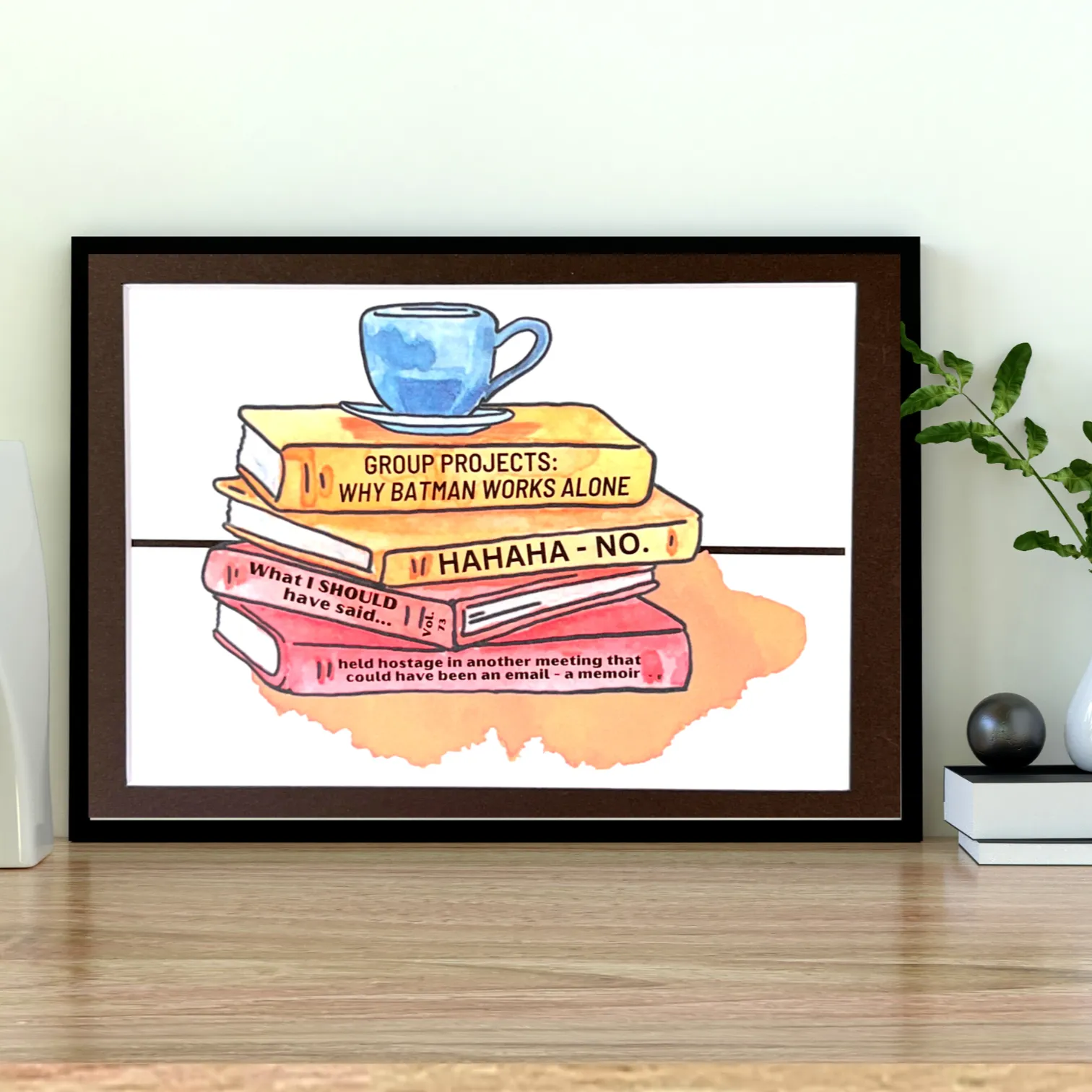 true life bookshelf print 2 - business books