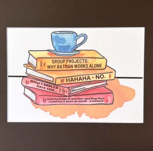 true life bookshelf print 2 - business books