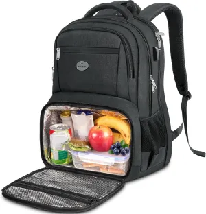TSA Travel Backpack with Lunch Box Compartment, 17" Laptop Backpack