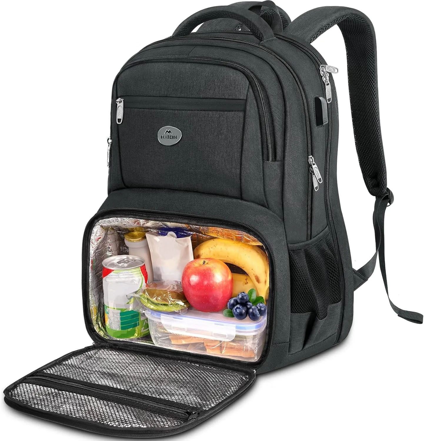 TSA Travel Backpack with Lunch Box Compartment, 17" Laptop Backpack