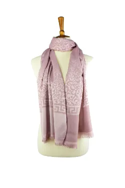 Turkish Scroll Hijab- Mauve