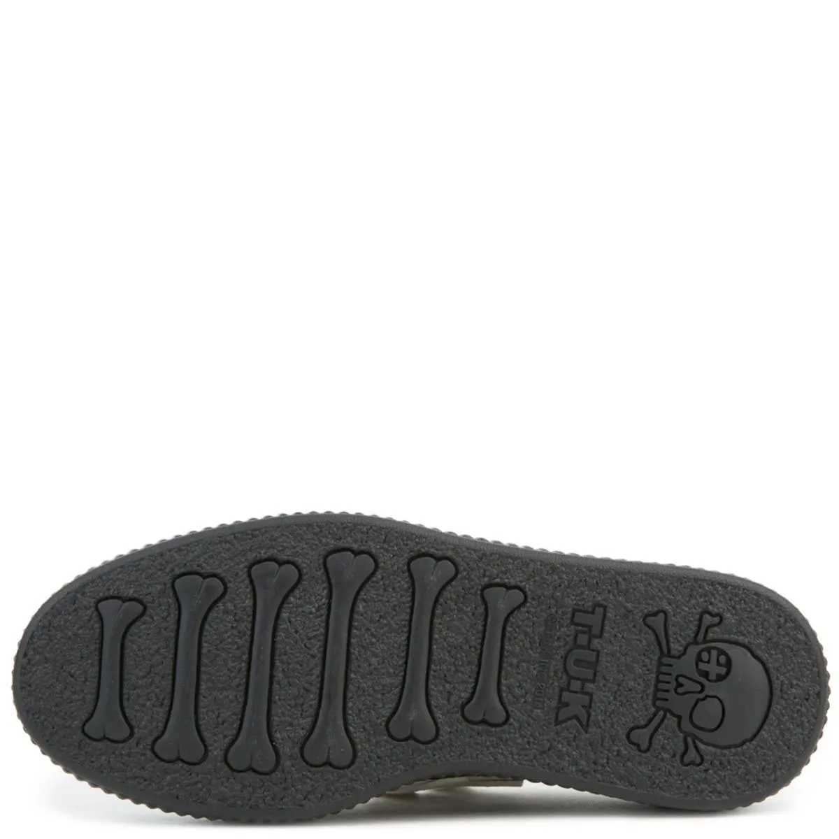 Unisex White Leather Viva Mondo Creeper