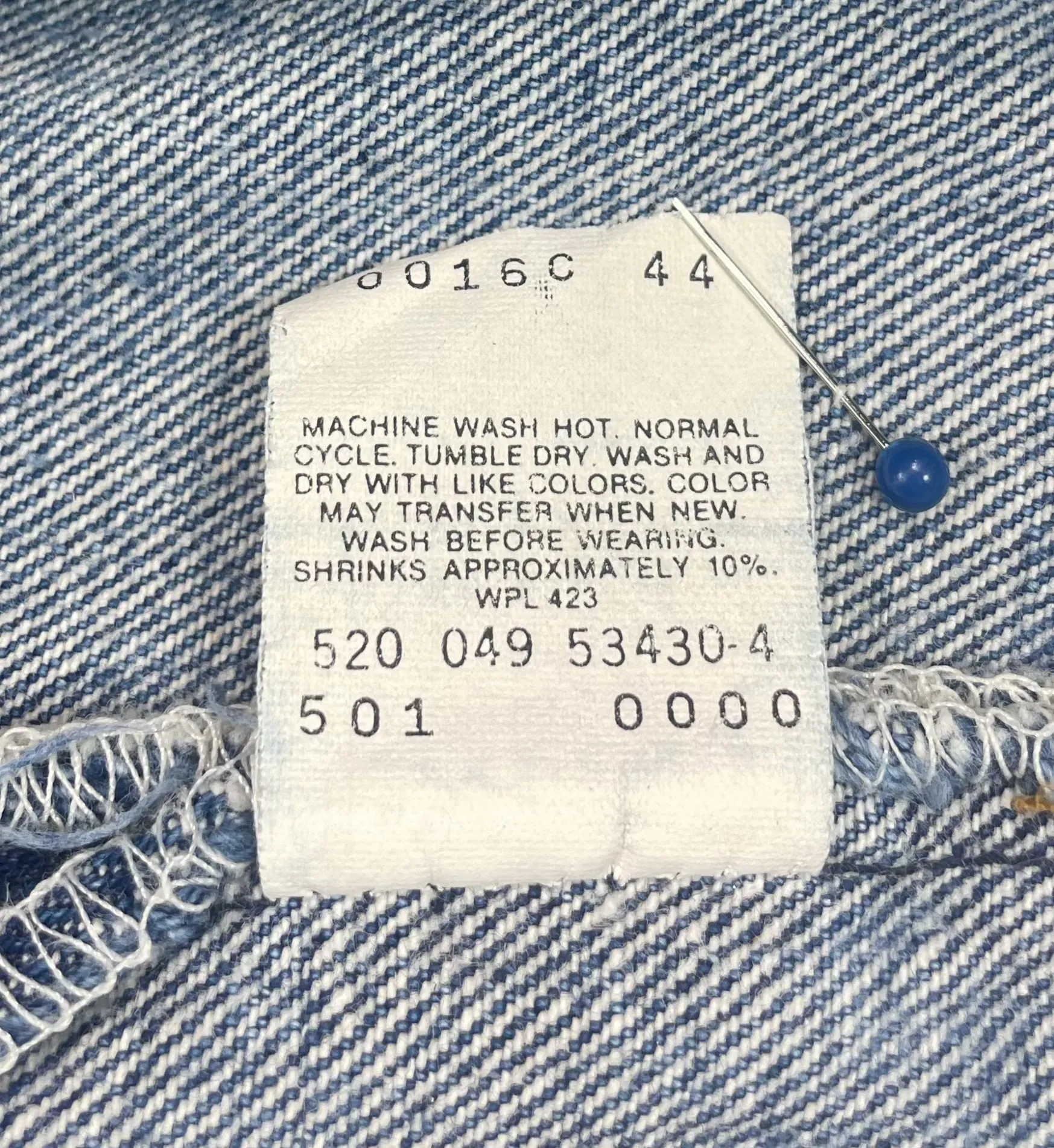 Vintage USA Made Levi 501 Premium Wash & Paint Denim Jeans (JYJ-0318)