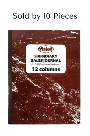 Vision Subsidiary Sales Journal | 10pcs 12 Columns