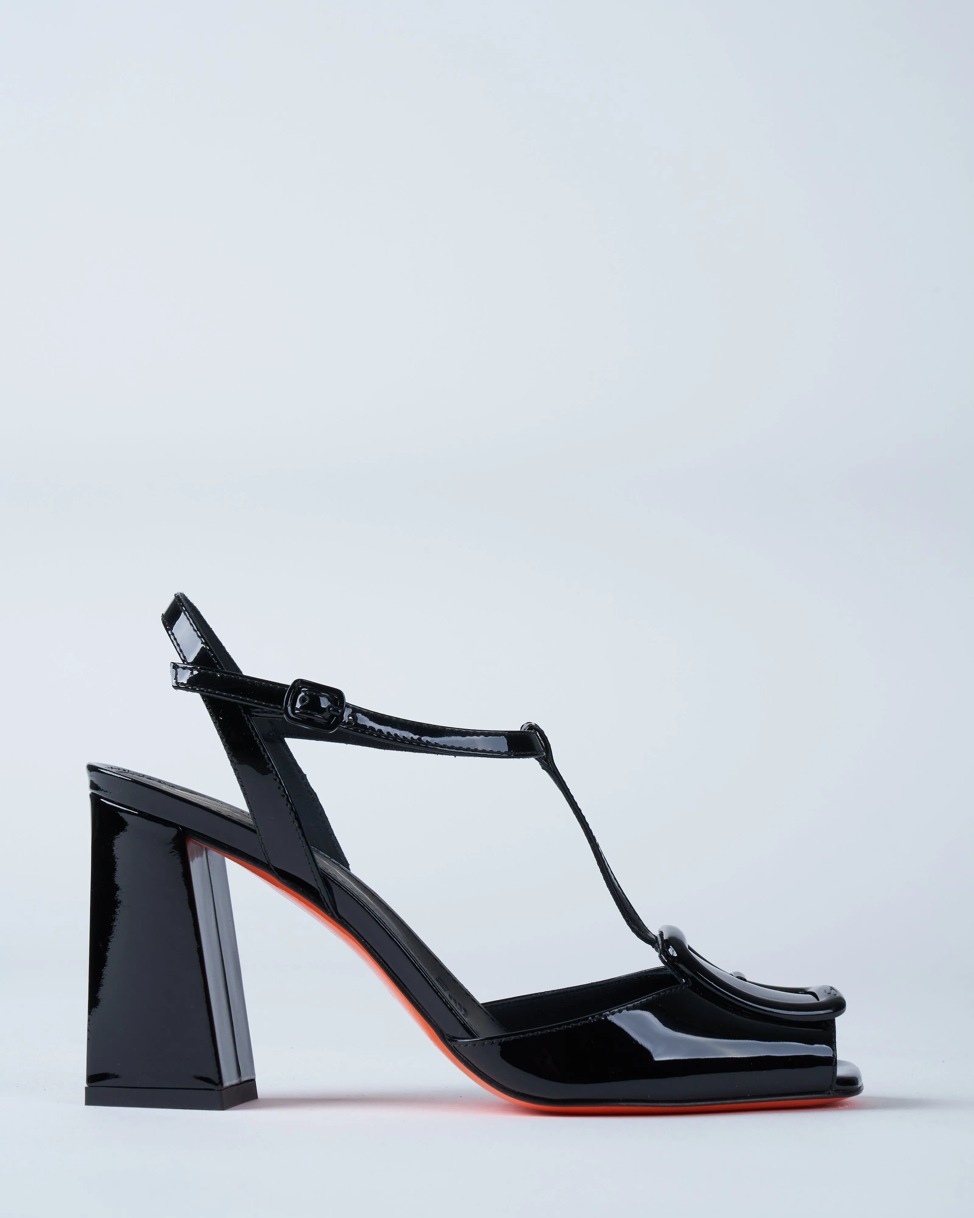 walnuts heel - black patent