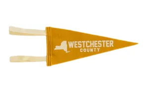 Westchester County Old Gold Felt Pennant