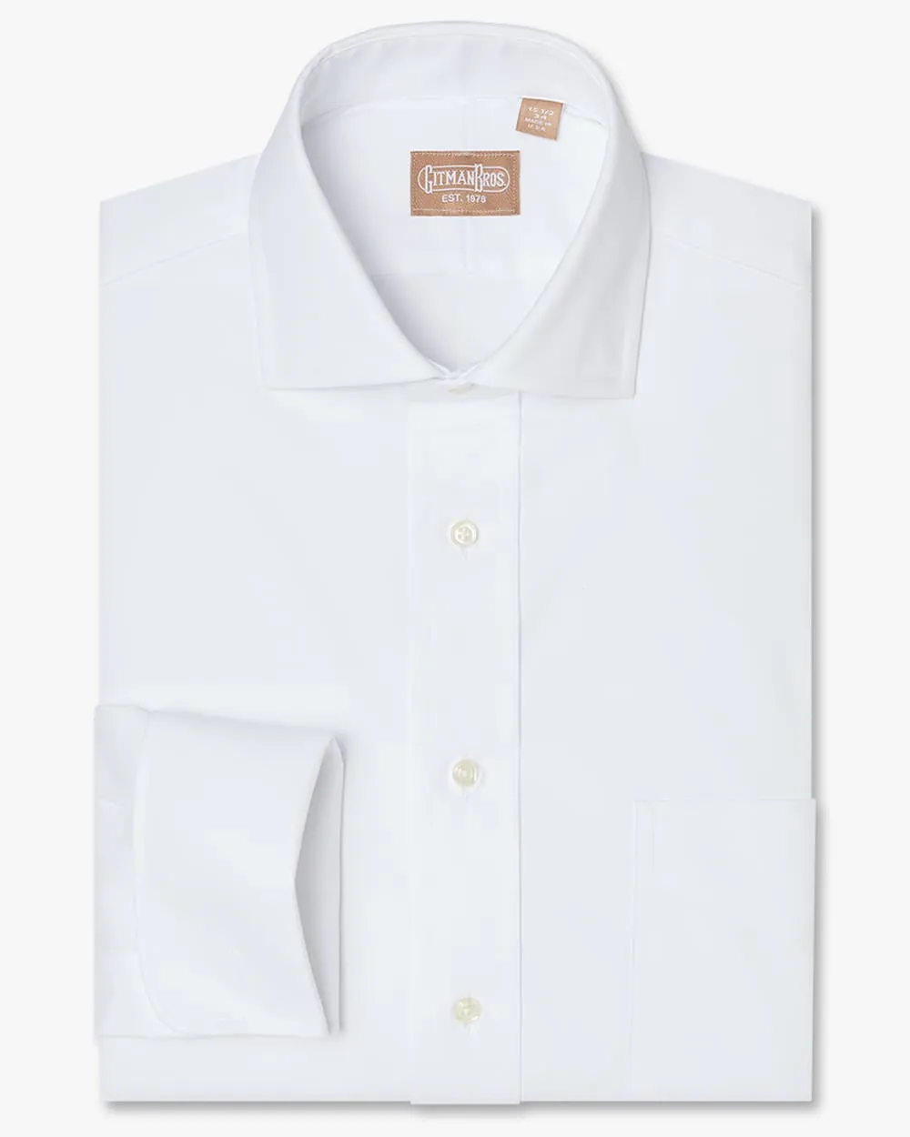 Widespread Pinpoint French Cuff White - Tailored