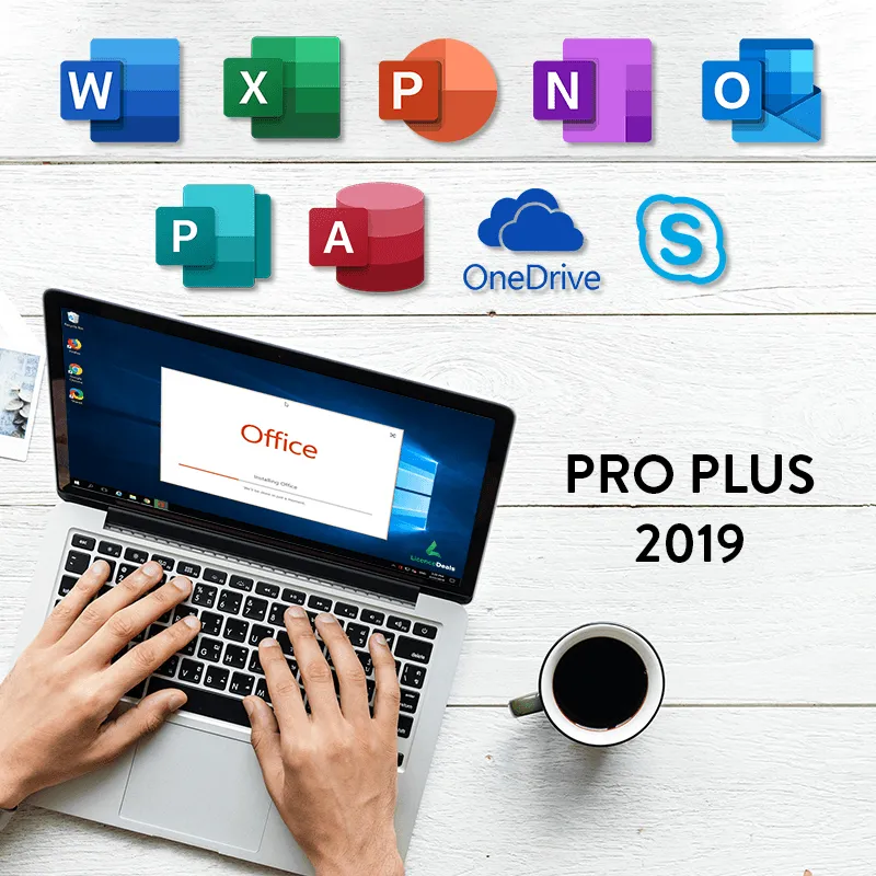 Windows 10 Pro   Microsoft Office 2019 Professional Plus Bundle - Digital Licences