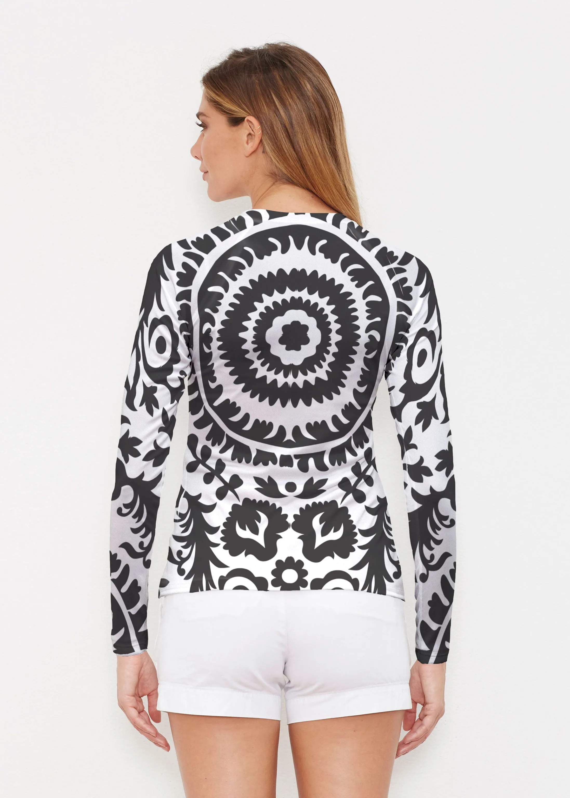 World of Swirls (14265) ~ Long Sleeve Rash Guard