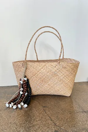 WOVEN TOTE WITH DANGLE