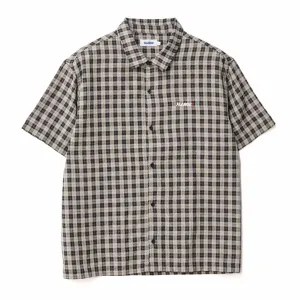 XLARGE 91 OXFORD SS SHIRT - TAN/BLACK