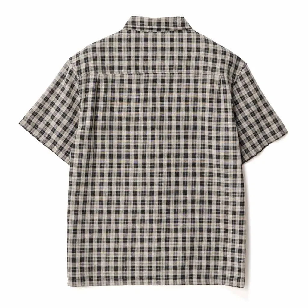 XLARGE 91 OXFORD SS SHIRT - TAN/BLACK