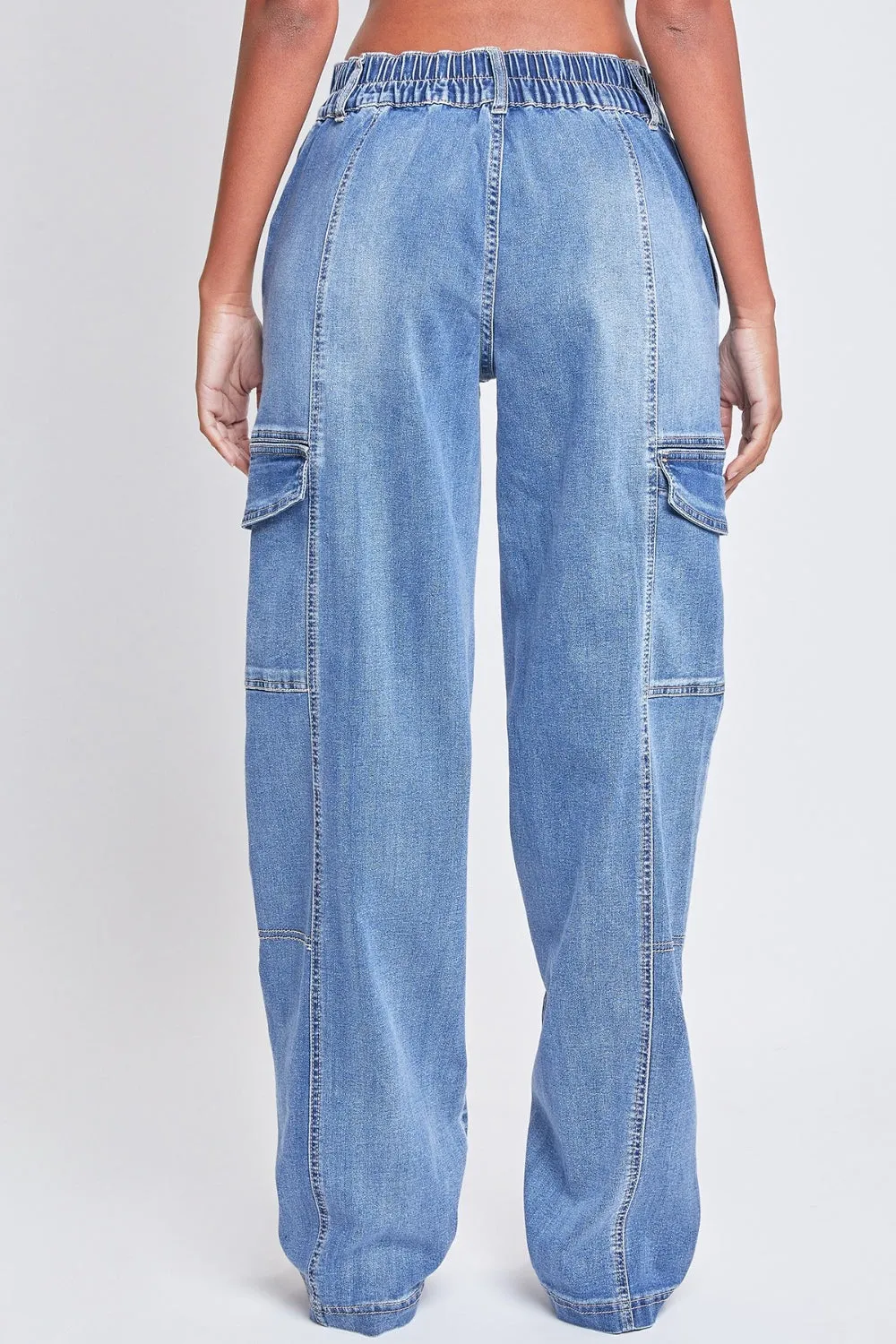 YMI Dark Wash Cargo Jeans