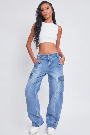 YMI Dark Wash Cargo Jeans